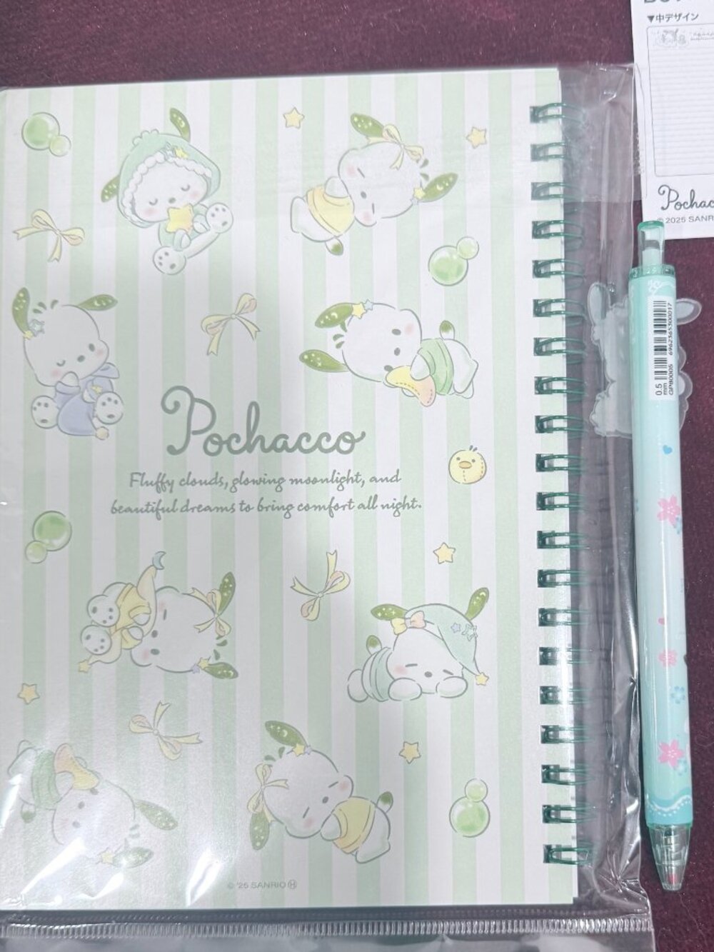 Sanrio Pochacco Notebook/Journal & Pen Japan Exclusive 60 Page Kawaii Memo Book - Picture 5 of 5